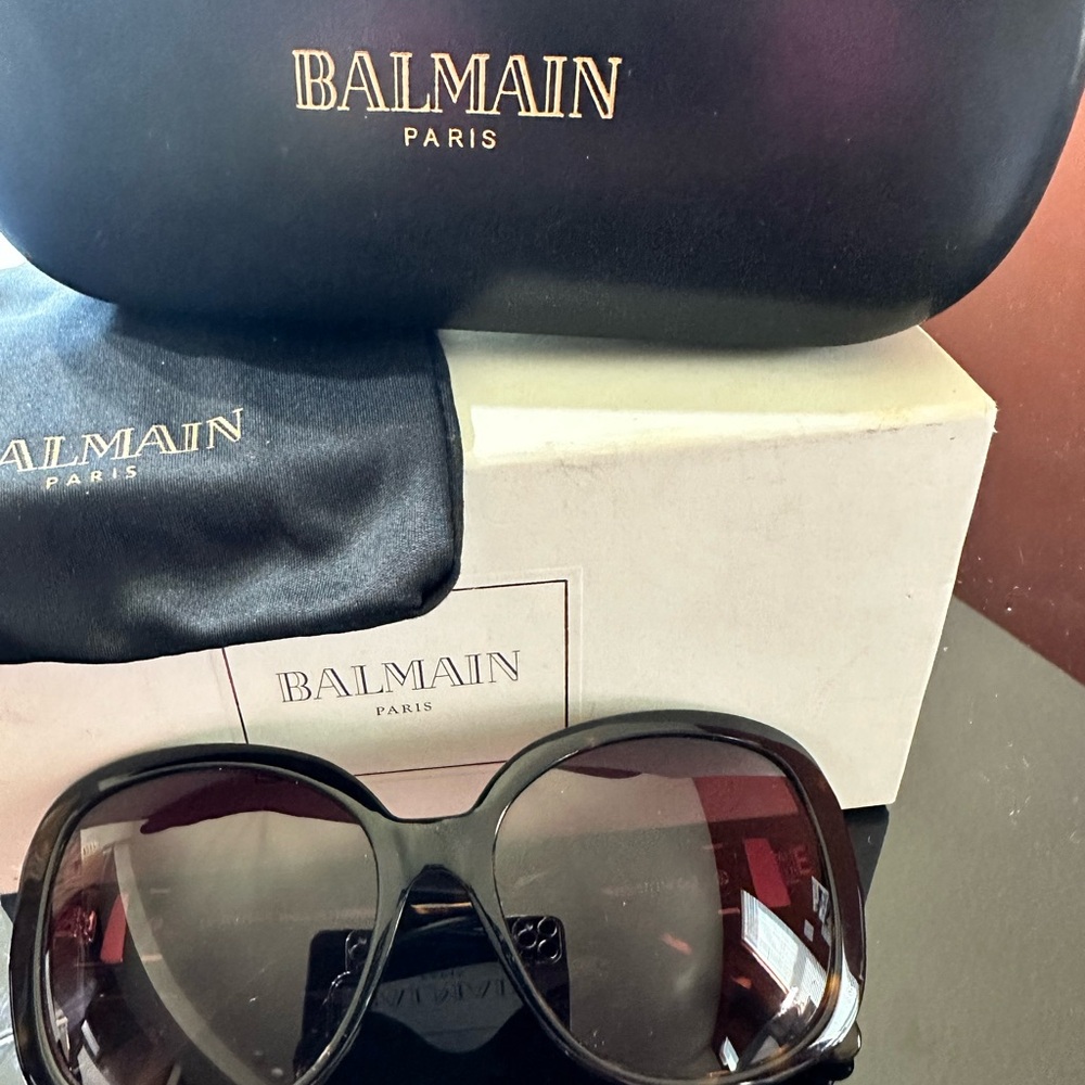Balmain Black Oversized Sunglasses